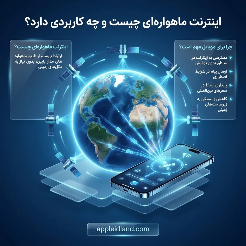 آیفون و اینترنت ماهواره‌ای